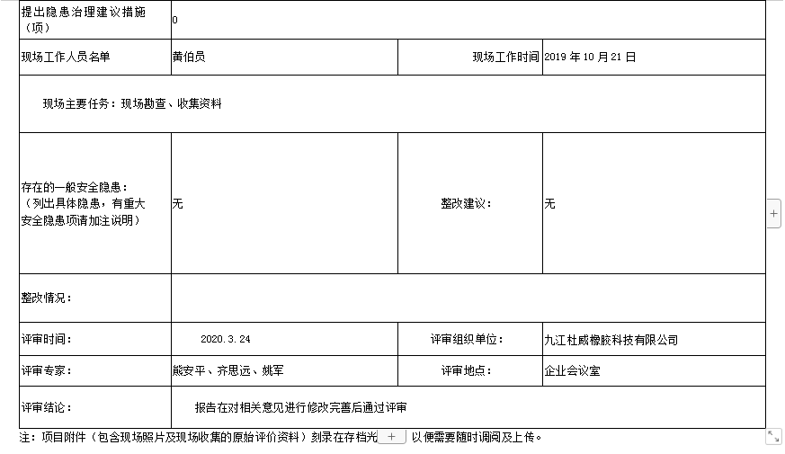 九江杜威橡膠科技有限公司 年產(chǎn)5000噸混煉膠及制品項(xiàng)目