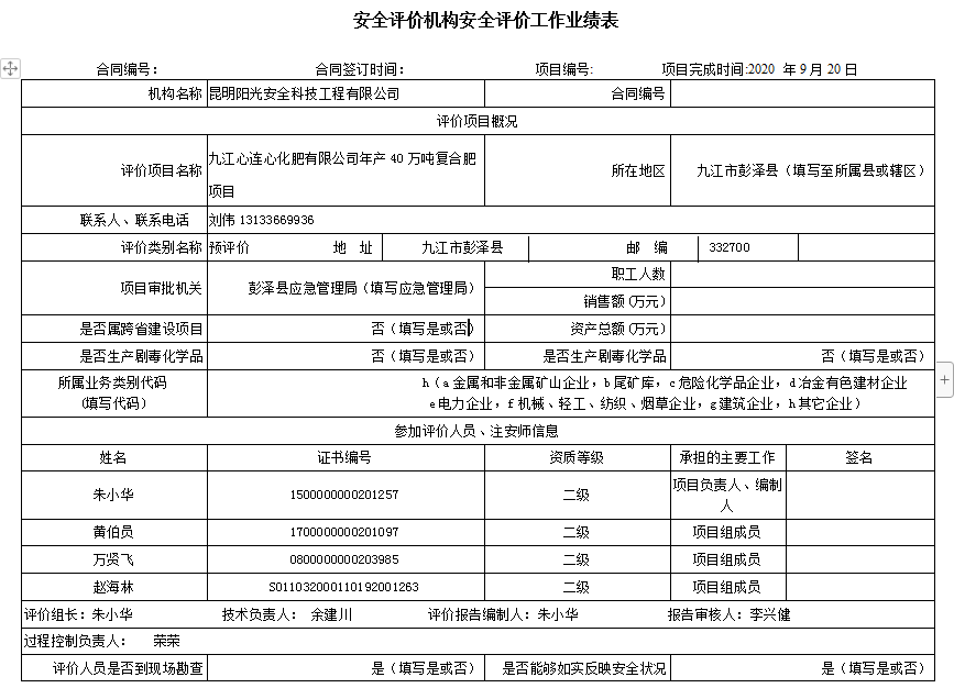 九江心連心化肥有限公司年產(chǎn)40萬(wàn)噸復(fù)合肥項(xiàng)目